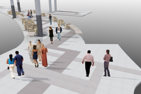 Moderní obloukové foyer objektu NTIS pokryly dlažby RAKO