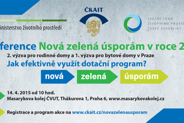 Konfrence Nová zelená úsporám v roce 2015