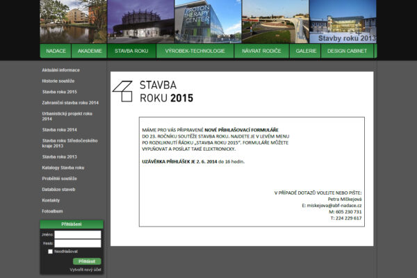 Stavba roku vyhlašuje nový ročník soutěže