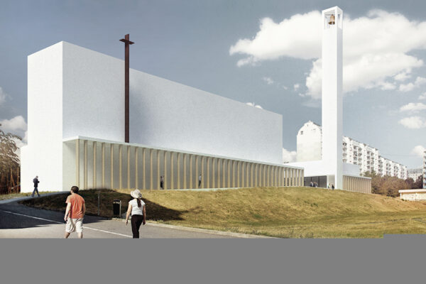 Projekt kostela na brněnské sídliště