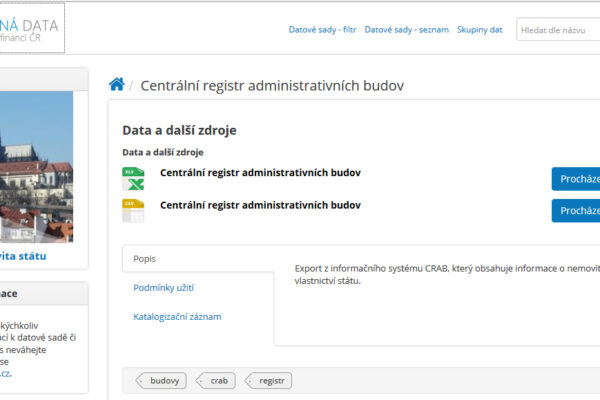 Ministerstvo financí zveřejnilo informace o 3800 nemovitostech státu
