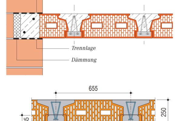 Keramobetonový strop bez nadbetonávky