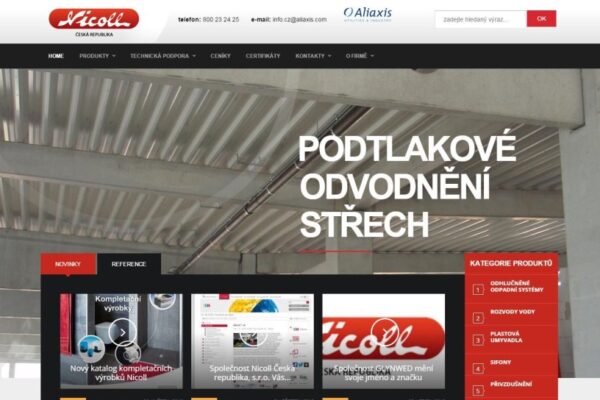 Nicoll Česká republika spouští nové webové stránky
