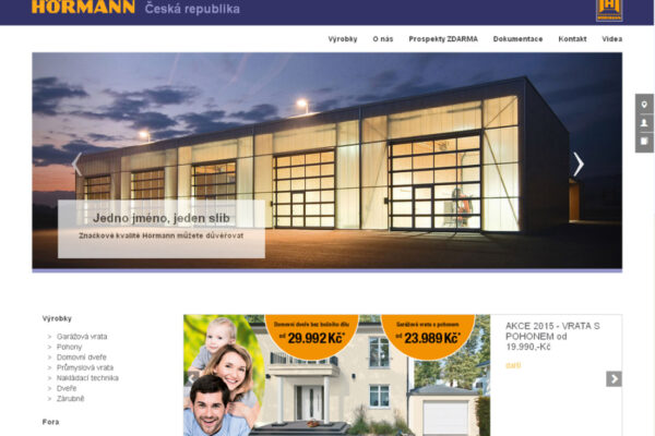 Hörmann spustil nový web