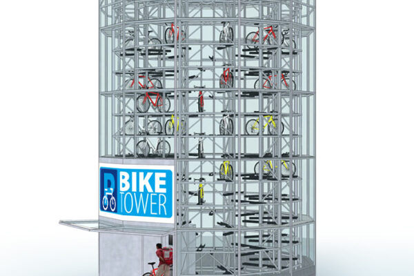 Parkovací věž pro kola v Přerově