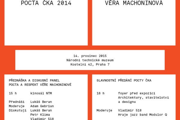 Pozvánka na slavnostní předávání Pocty ČKA 2014