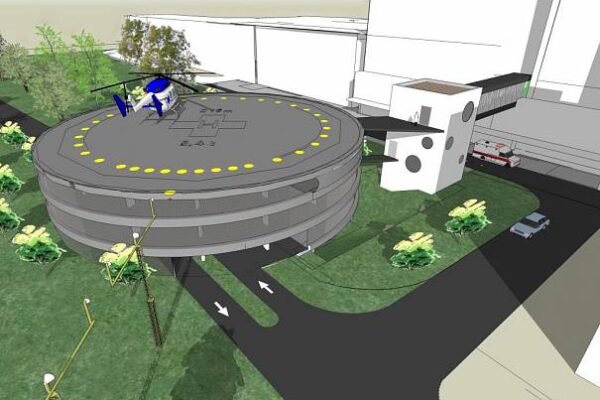 FN Plzeň má nový heliport