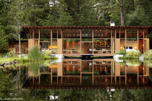 Dřevěný dům v Oregonu