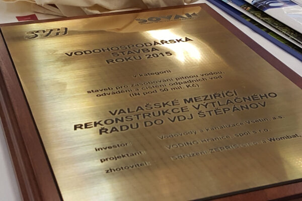 Vodohospodářská stavba roku 2015