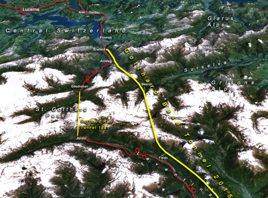 Gotthardský železniční tunel