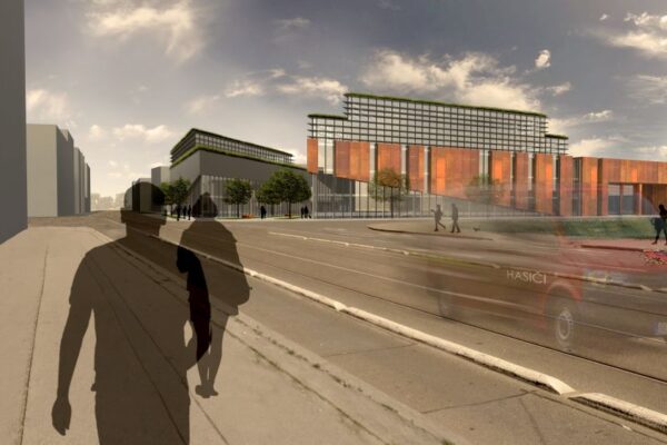 Hasičská stanice a polyfunkční areál v Holešovicích