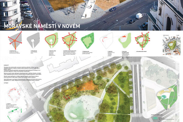 Budoucí podoba Moravského náměstí v Brně