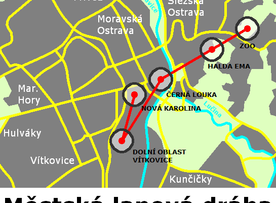 Ostravská městská lanovka by se mohla začít stavět v roce 2020