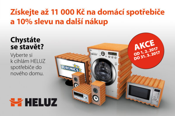 Jarní akce: k cihlám HELUZ získáte nyní spotřebiče