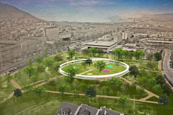 Obnova centrálního parku v Mostě