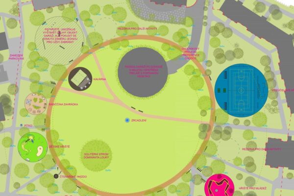 Vnitroblok Krašovská v Plzni