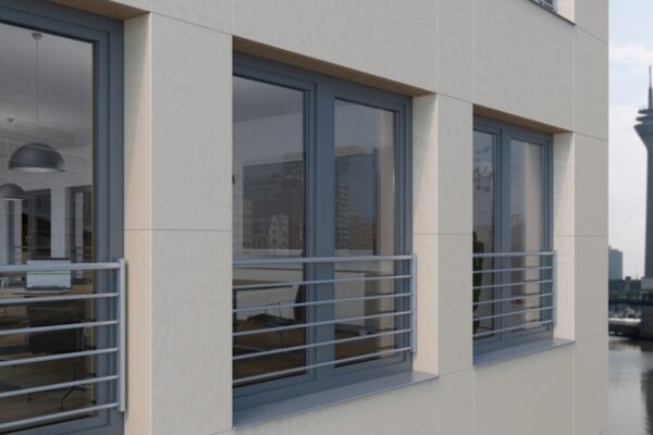 Ochranné zábradlí k plastovým oknům