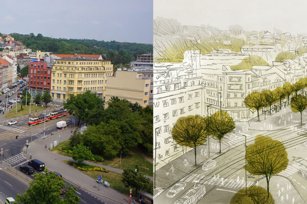 Obnova náměstí OSN ve Vysočanech