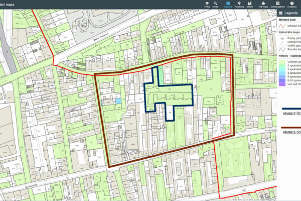 Bytové domy ve vnitrobloku Francouzská v Brně