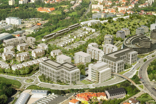 Nová lávka spojuje metro Jinonice a novou čtvrť Waltrovka