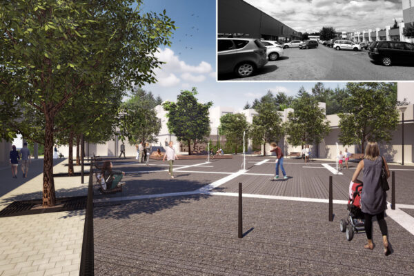 Proměna Halasova náměstí v Brně Lesná