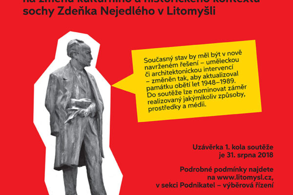 Soutěž na proměnu okolí sochy Zdeňka Nejedlého v Litomyšli