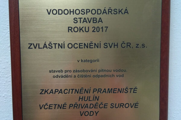 Ocenění pro projekt realizovaný technologií Compact Pipe