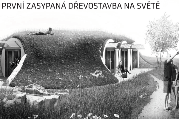 První zasypaná dřevostavba na světě