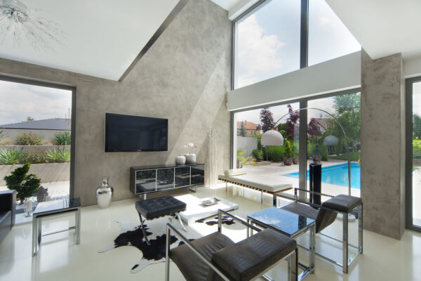 Minimalistické betonové stěrky