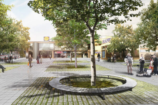 Úpravy okolí OC Cíl na Zahradním městě