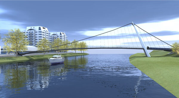 Dvě nové lávky v Pardubicích přes Labe