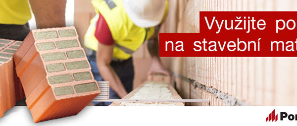 Slevový poukaz k nákupu stavebního materiálu Porotherm