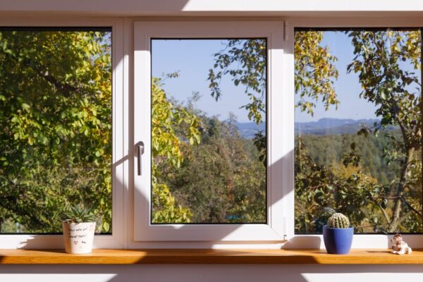 Dřevostavba uprostřed zeleně