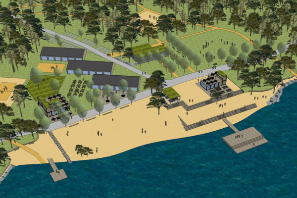 Pláž Ostende u Boleveckého rybníka