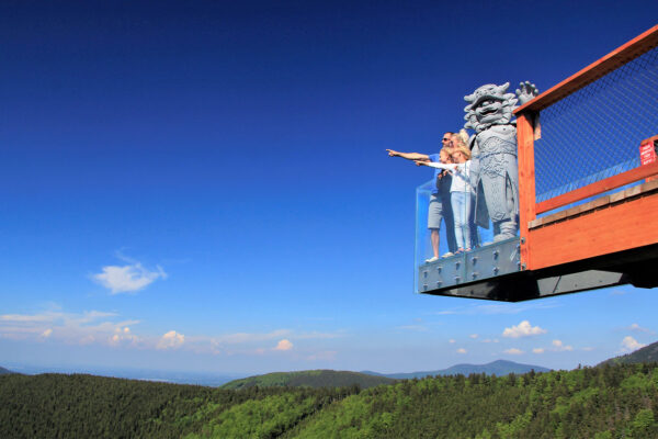 Skleněný skywalk na Stezce Valaška