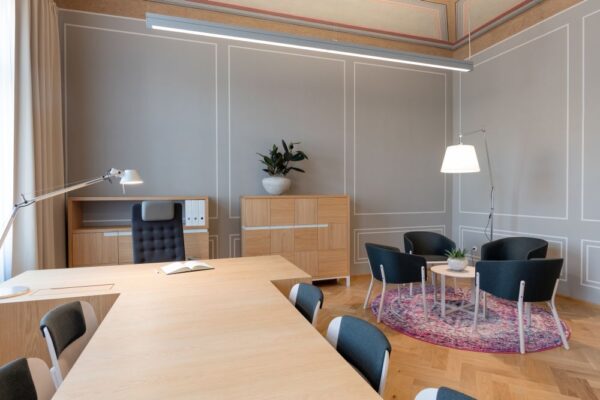 Interiéry kanceláří vedení města