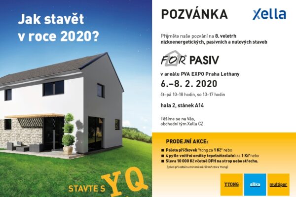 Xella ukáže na výstavě FOR PASIV kompletní řešení pasivních a nulových staveb