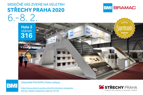 Bramac zve na veletrh Střechy Praha 2020