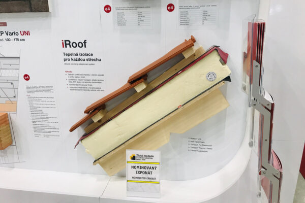Tepelněizolační systém iRoof značky Tondach získal ocenění Zlatá medaile IBF Brno 2020