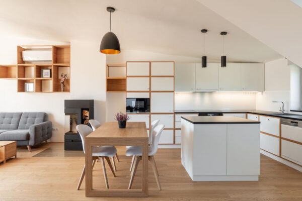 Interiér mezonetového bytu