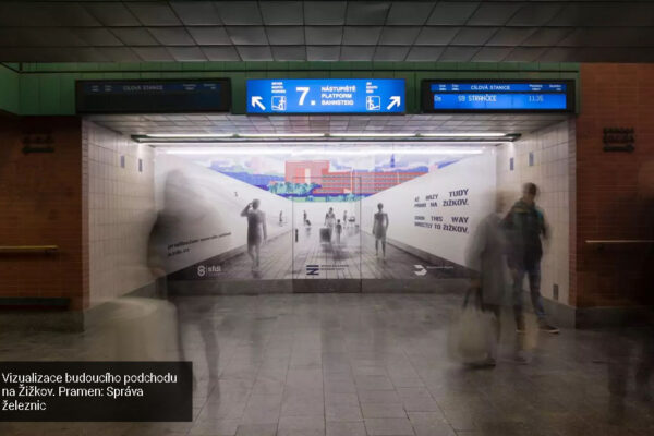 V květnu začnou práce na prodloužení podchodu pražského nádraží