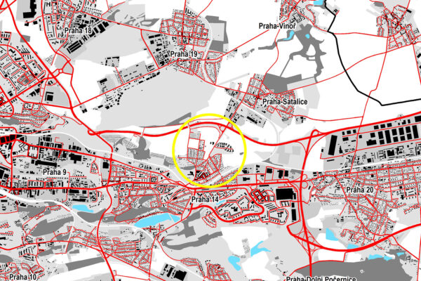 Urbanistická studie pražské čtvrti Kyje–Hutě