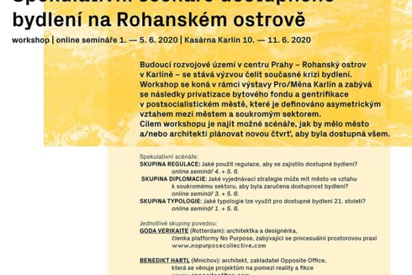 Spekulativní scénáře dostupného bydlení (workshop)