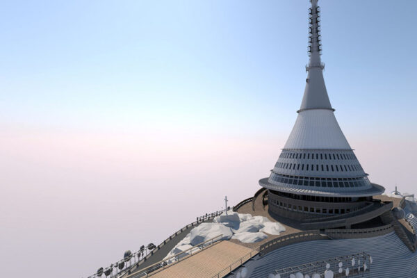 Obnova horského hotelu a vysílače na Ještědu v Liberci