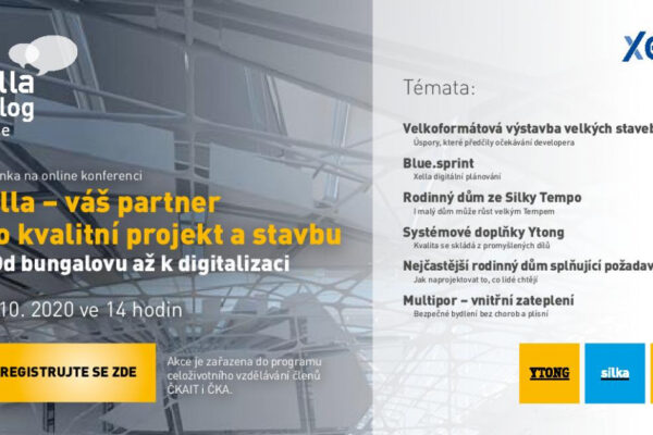 Xella Dialog – konference odborníků poprvé on-line a s novým názvem