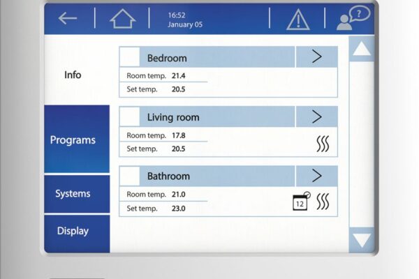 Chytrý systém tepelné regulace pro úsporné podlahové topení i stropní chlazení