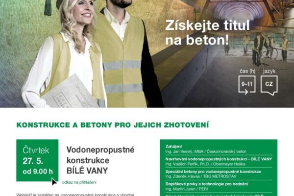 Beton University: Konstrukce a betony pro jejich zhotovení