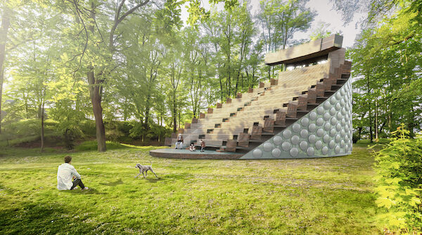 Otáčivé hlediště v Týně nad Vltavou