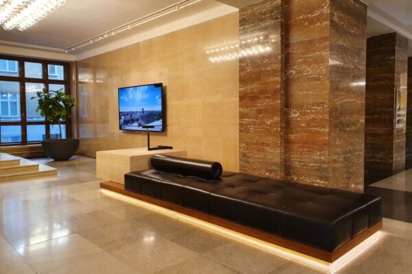 Centrální recepce Nové radnice v Ostravě