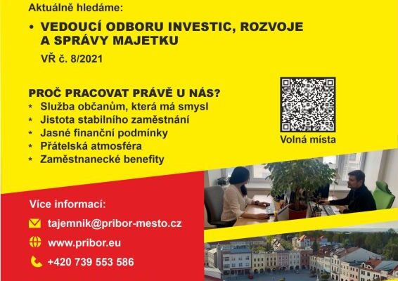 Vedoucí odboru investic, rozvoje a správy majetku MÚ Příbor